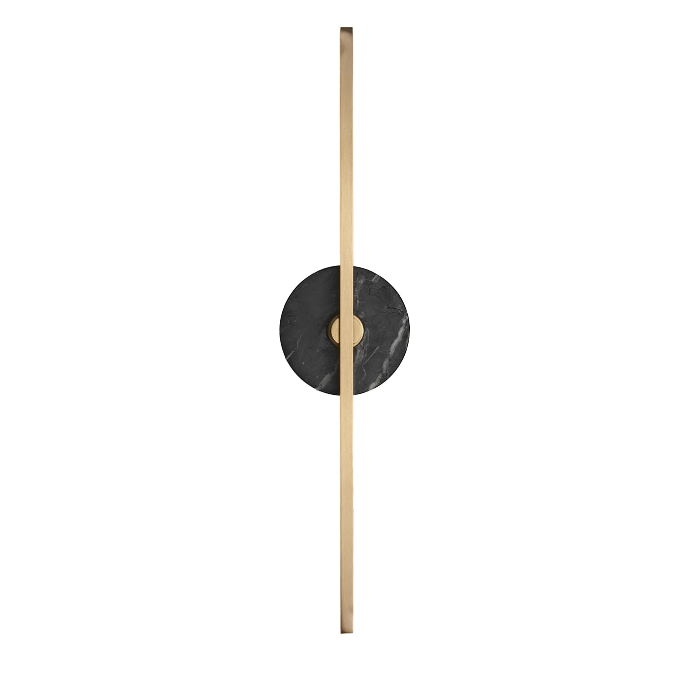 Aplique de pared "Essential Stick" en latón satinado y mármol negro Marquinha - Vista principal