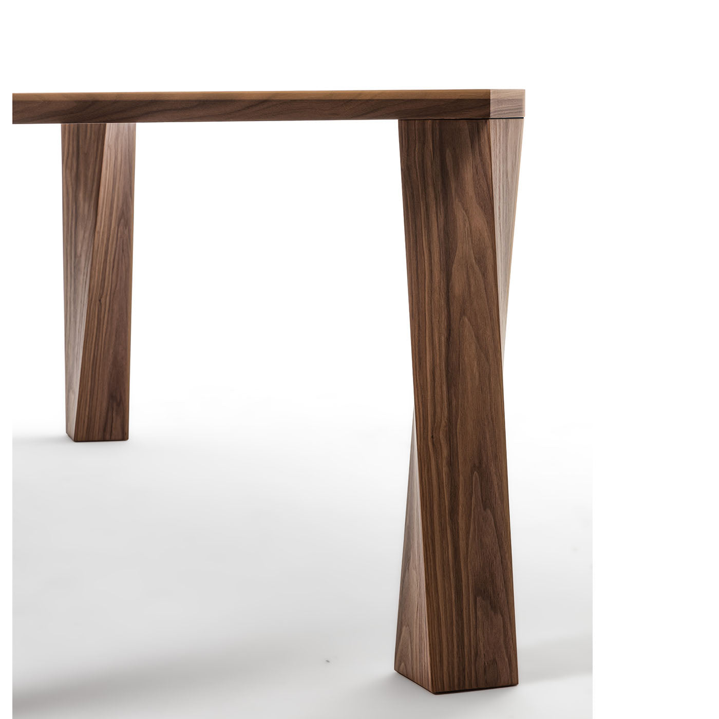 Super Twist Rectangular Canaletto Walnut Wood Table - Alternative view 4