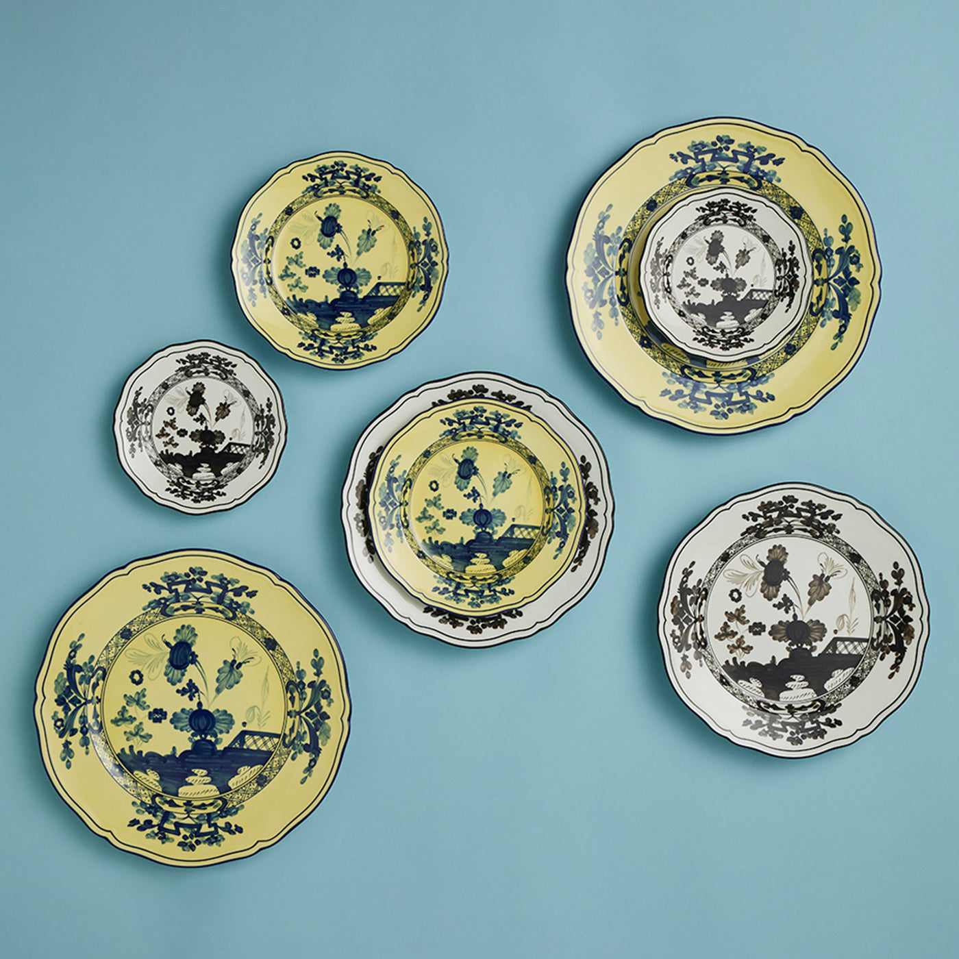 Set of 6 Oriente Italiano Citrino Dinner Plates - Alternative view 3