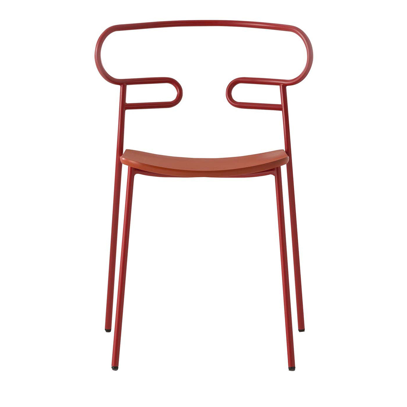 Chaise rouge Genoa de Cesare Ehr - Vue principale