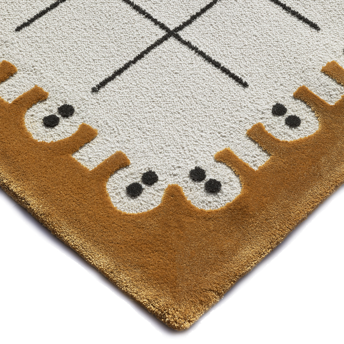 CoDeco Rectangular New Zealand Wool & Tencel Rug by Marcante-Testa #4 - Alternative view 1