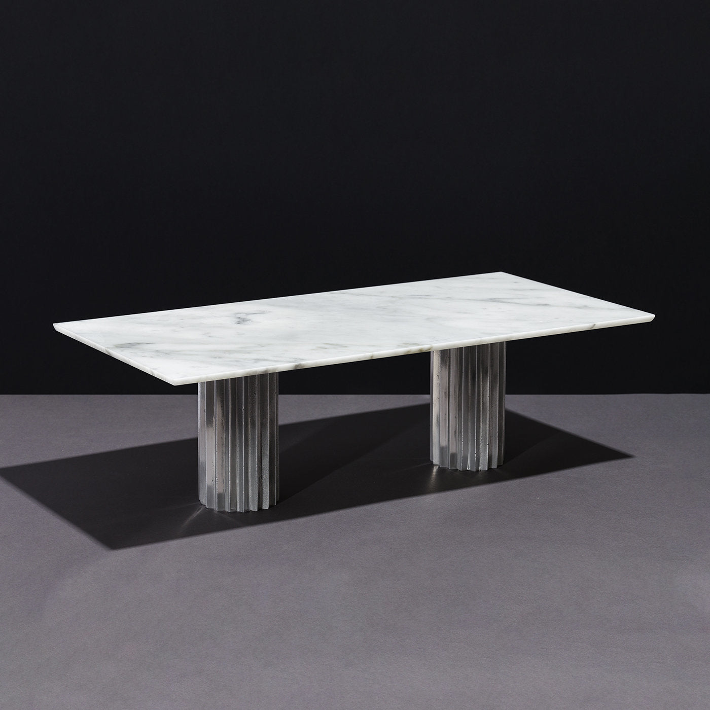 Doris Rectangular Dining Table in Carrara Marble - Alternative view 1