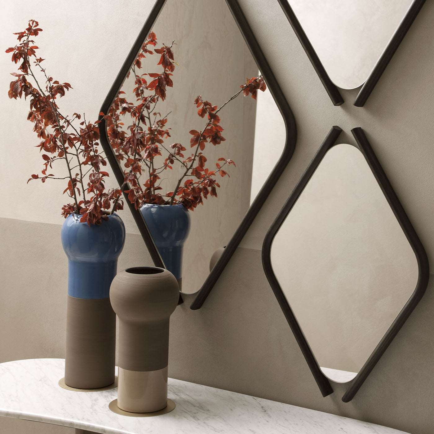 Ibisco Jardin Arctique Beige Dekorative Vase - Alternative Ansicht 1