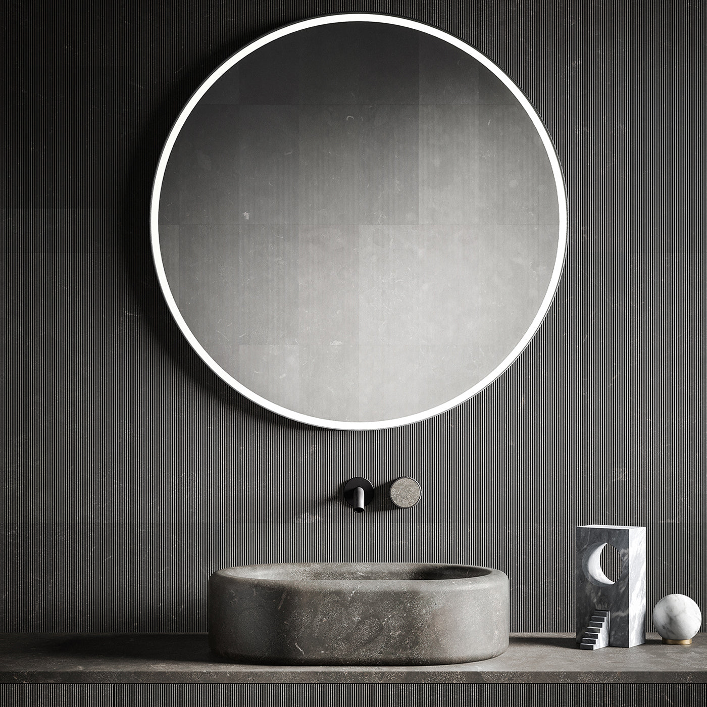 Miroir rond Mirari par Elisa Ossino - Vue alternative 4