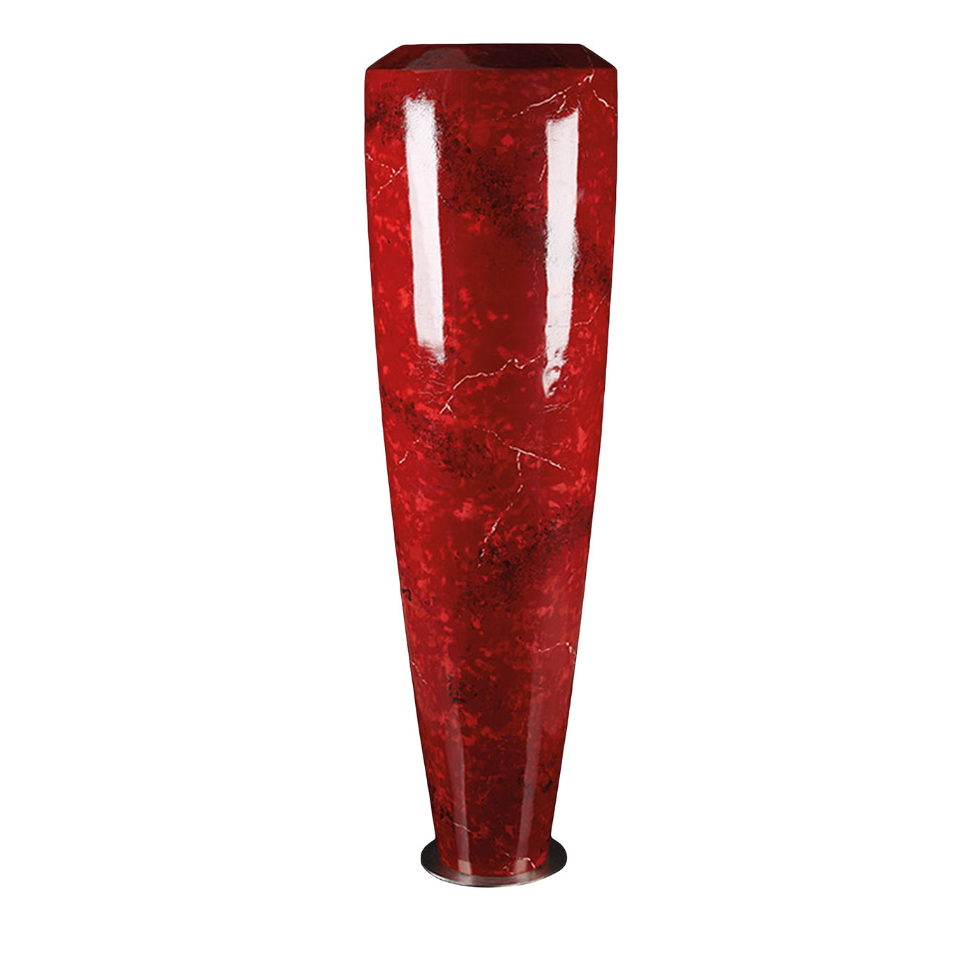 Obice Carrara Rot Dekorative Vase - Hauptansicht