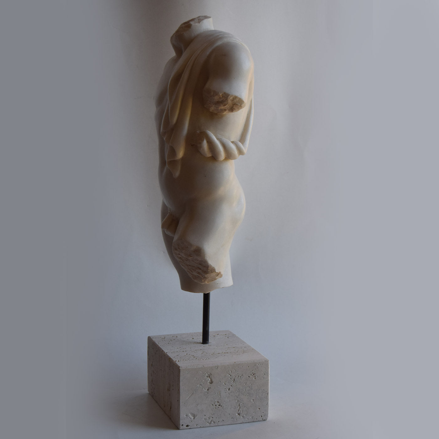 Draped Male Torso Sculpture - Alternative view 2