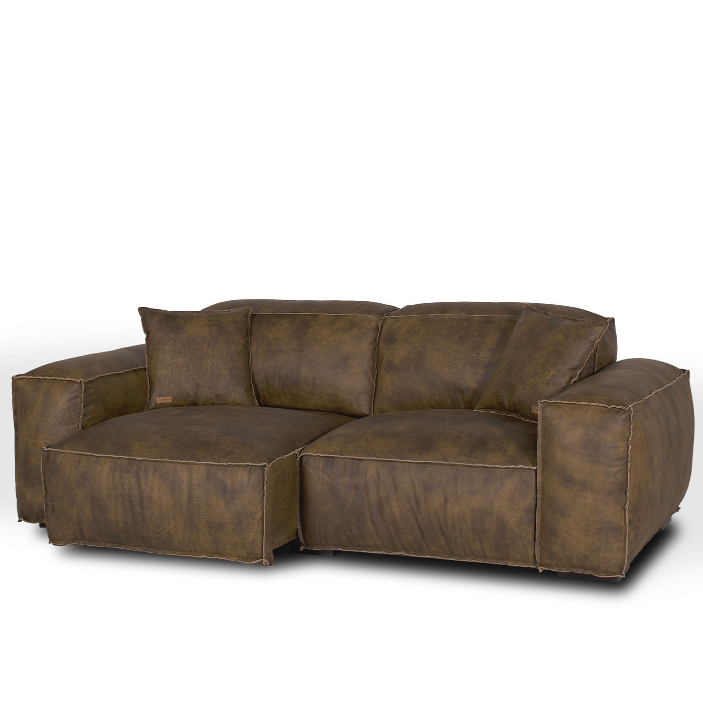 Placido Brown Leather Sofa - Alternative view 2