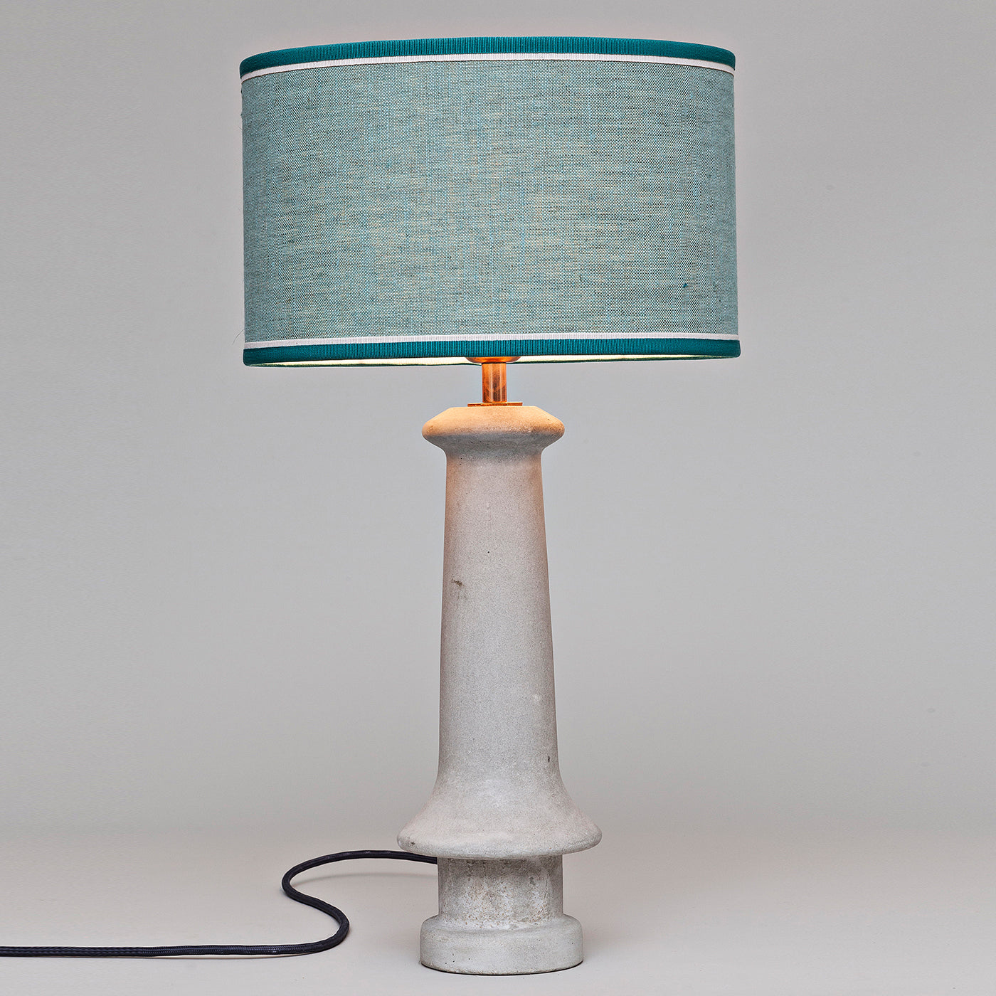 Cement Light Blue Table Lamp - Alternative view 1