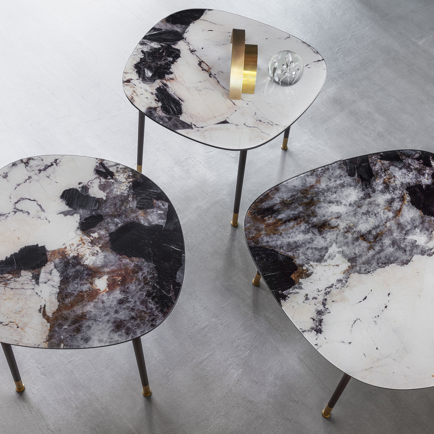 Pebble Large Patagonia Marble-Effect Coffee Table - Alternative view 4