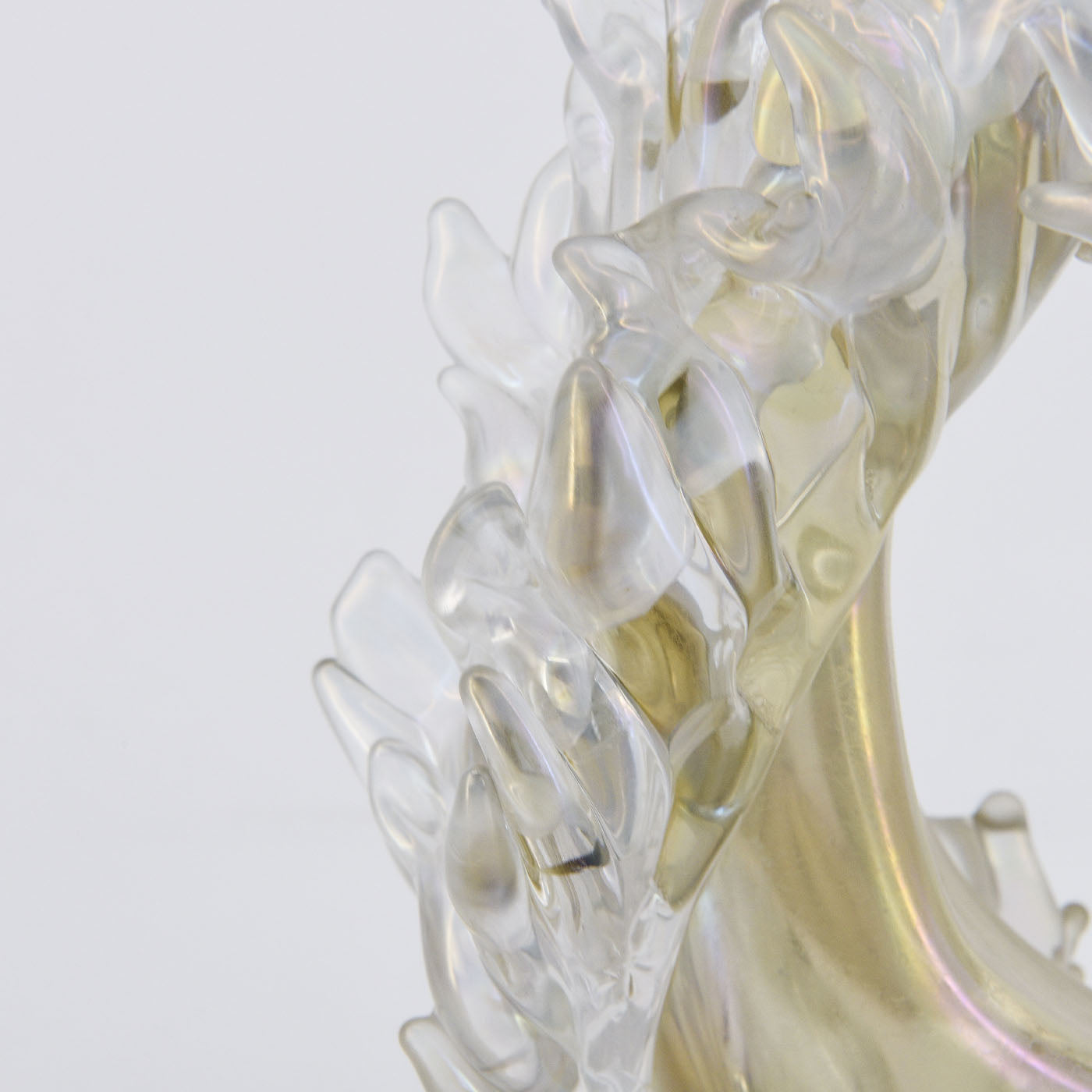 Plume Beige & Transparent Vase #3 - Alternative view 2