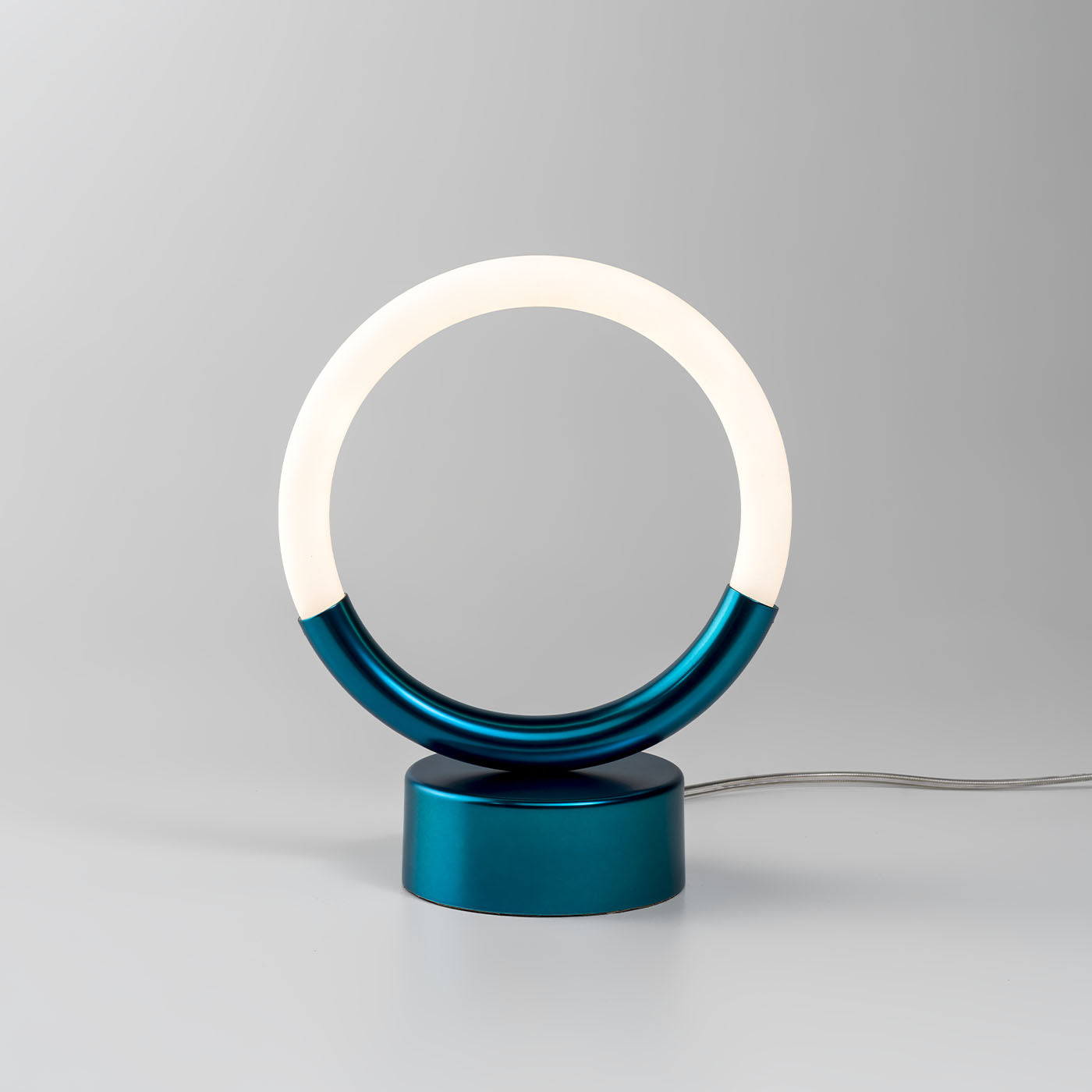 Loop Blue Matte Metal Table Lamp - Alternative view 1