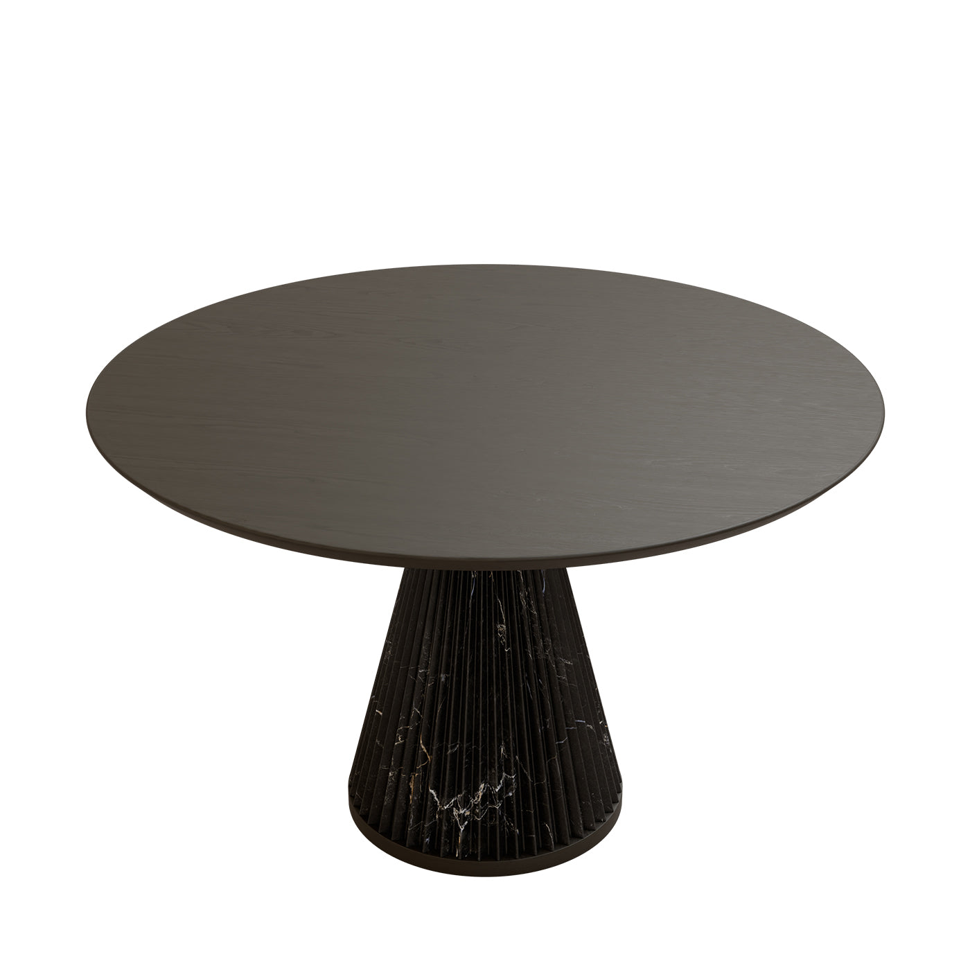 Table de salle à manger Marilyn en marbre noir Emperador - Vue alternative 1
