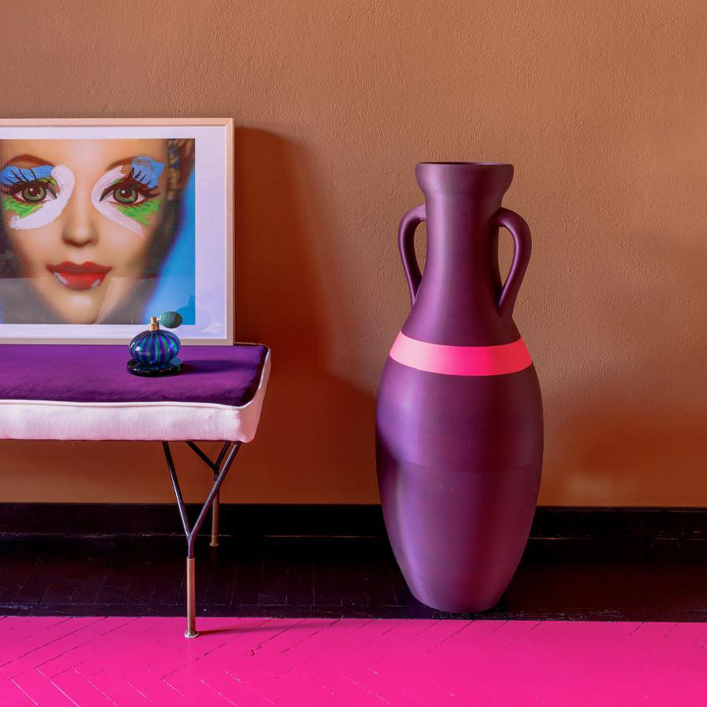 Giulio Cesare Giant Purple petg and Pink Pot Vase - Alternative view 2