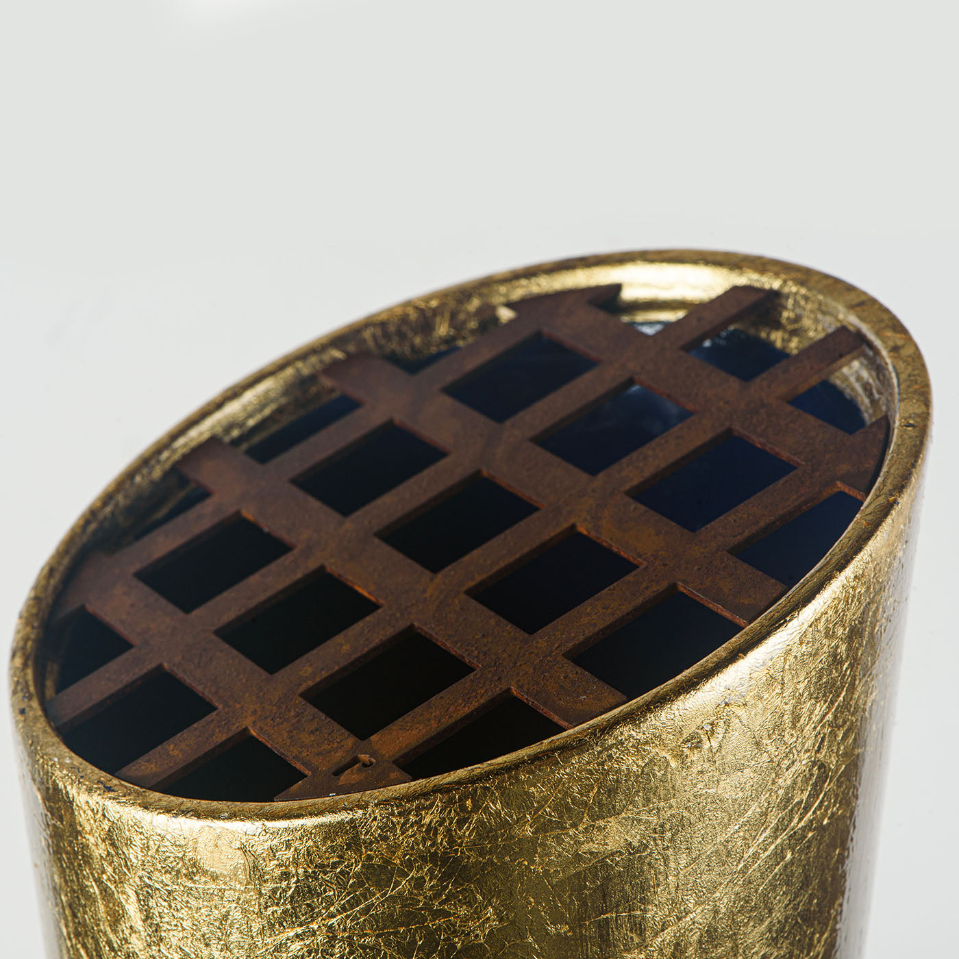 Vase décoratif Feuille d'or Anacleto - Vue alternative 1