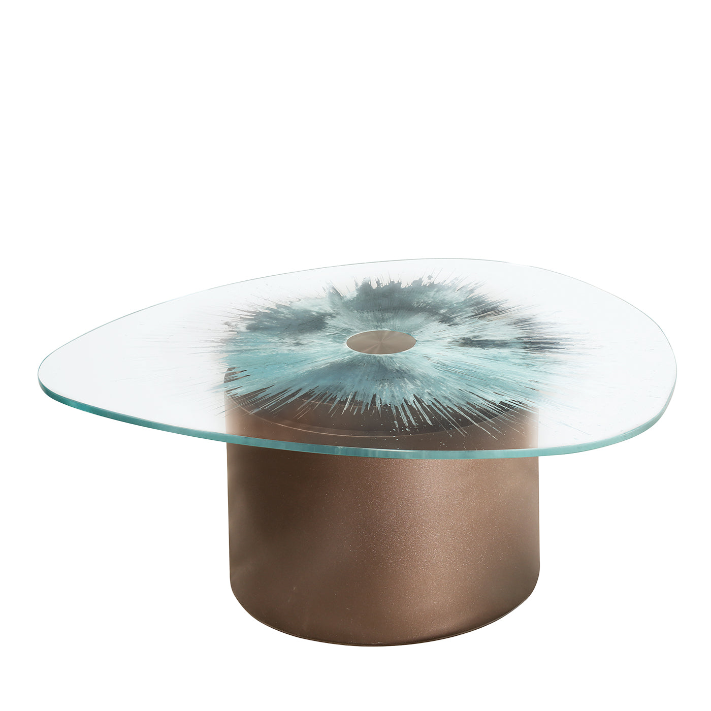 Marea Large Coffee Table with Tempered Glass Top - Main view