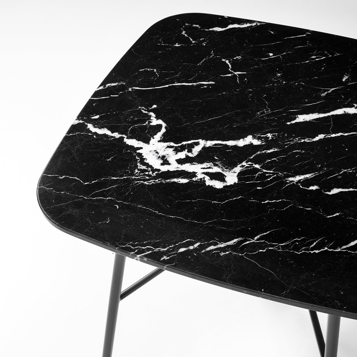 0128 Yuki Square Side Table with Black Marquina Top by Ep Studio - Alternative view 2