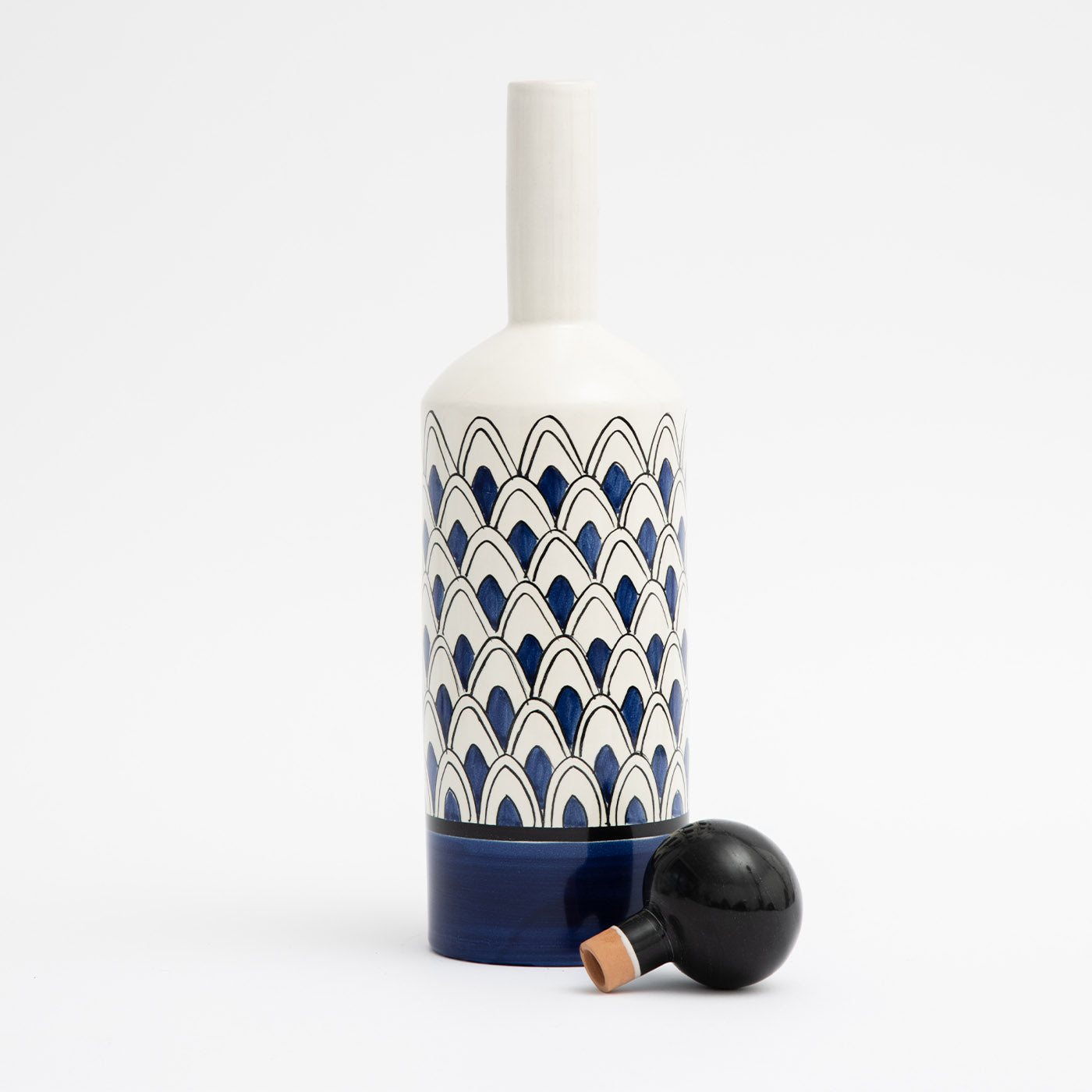 Gemini Decorative Blue Bottle with Lid - Alternative view 1