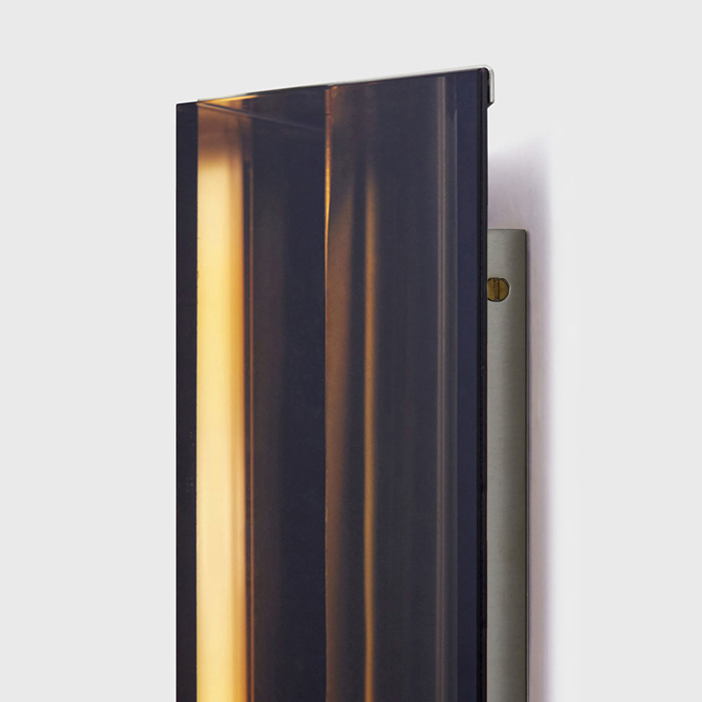Spettro Tall Black and Steel Sconce - Alternative view 4