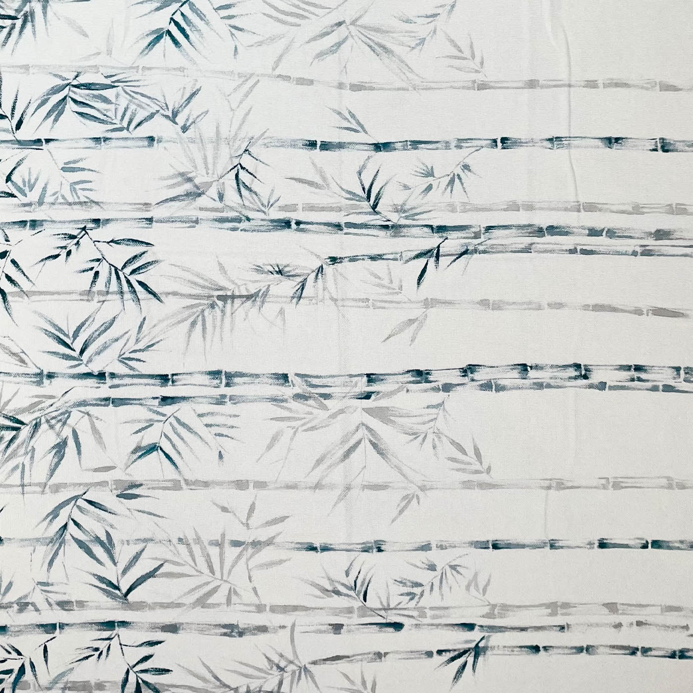 Handbemalte Decke aus Bambus mit Fransen in Off-White - Alternative Ansicht 4