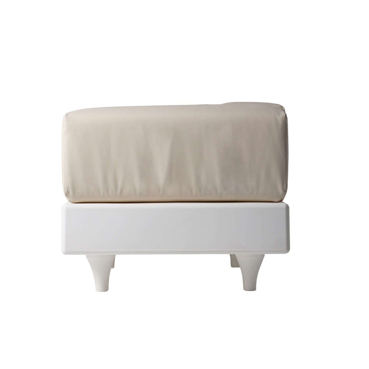 Happylife 2-Seater White and Beige Sofa - Alternative view 1