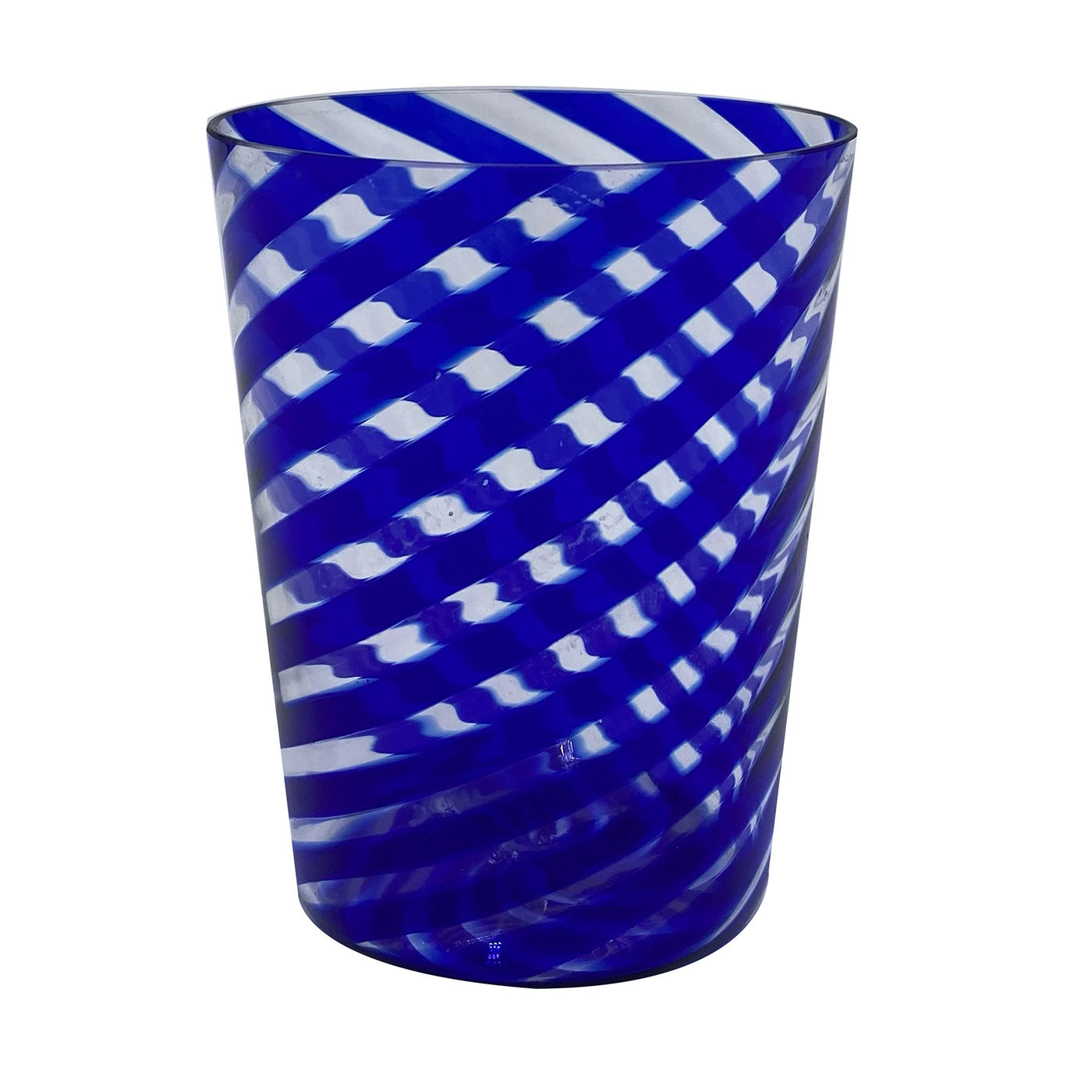 Set of 2 Spiral Blue Water Glasses - Main view