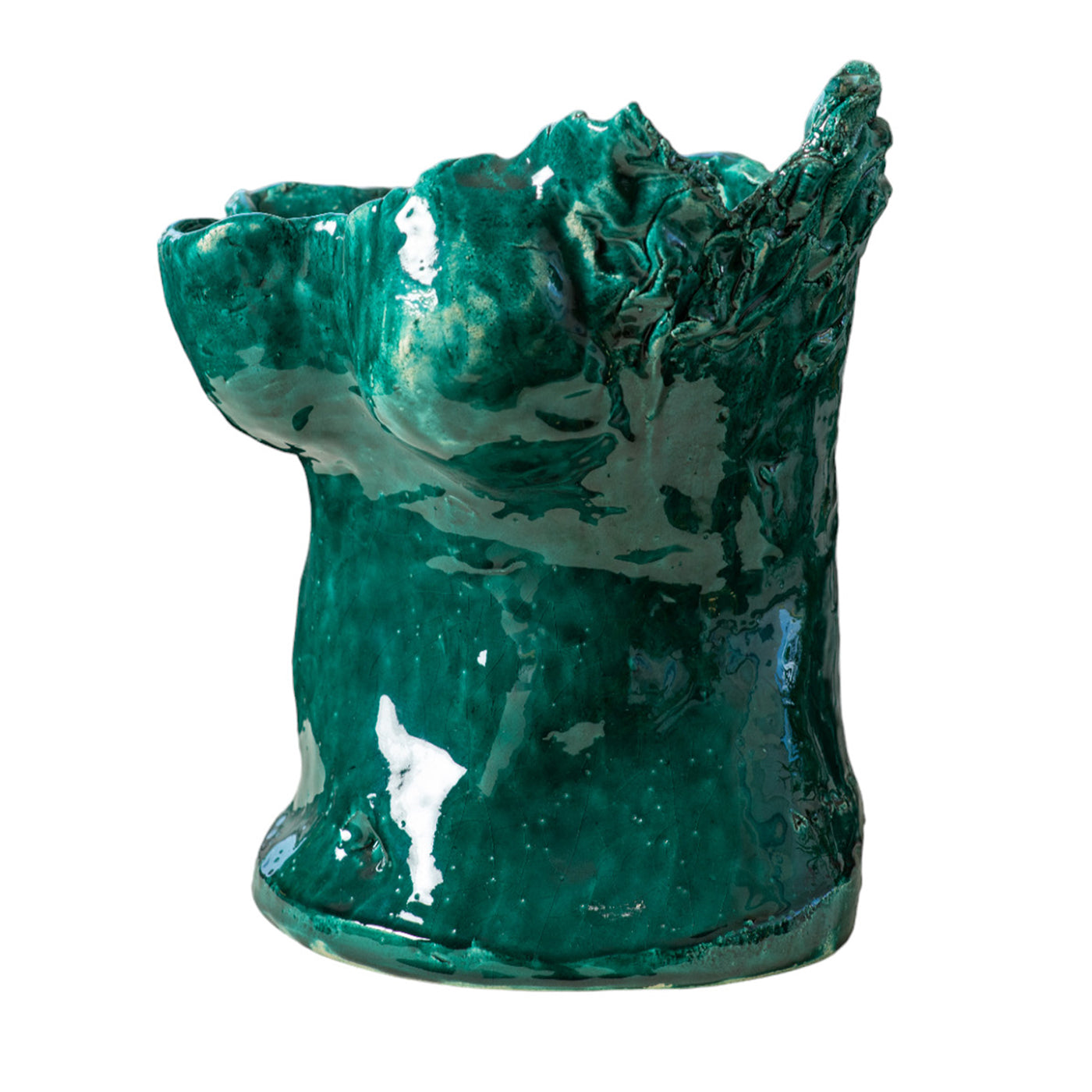 Vorrei Amarti Così Verdigris Ceramic Vase - Main view