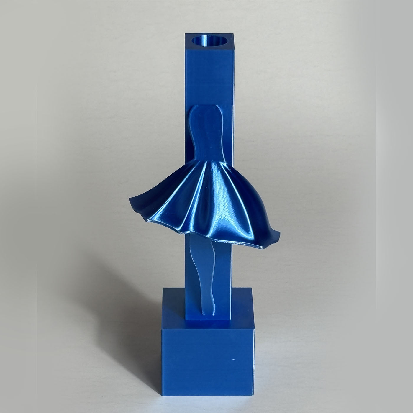 Set Of 2 Tin Soldiers Blue 3D Printed Candle Holders - Alternative view 1