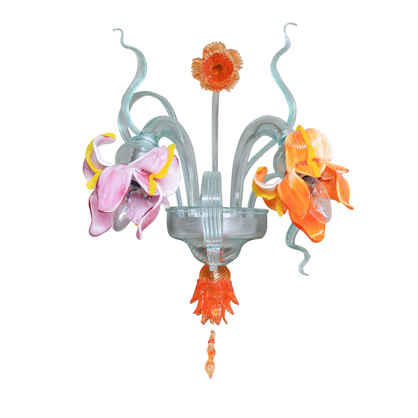 Lampe murale en verre AP multicolore Iris - Vue principale