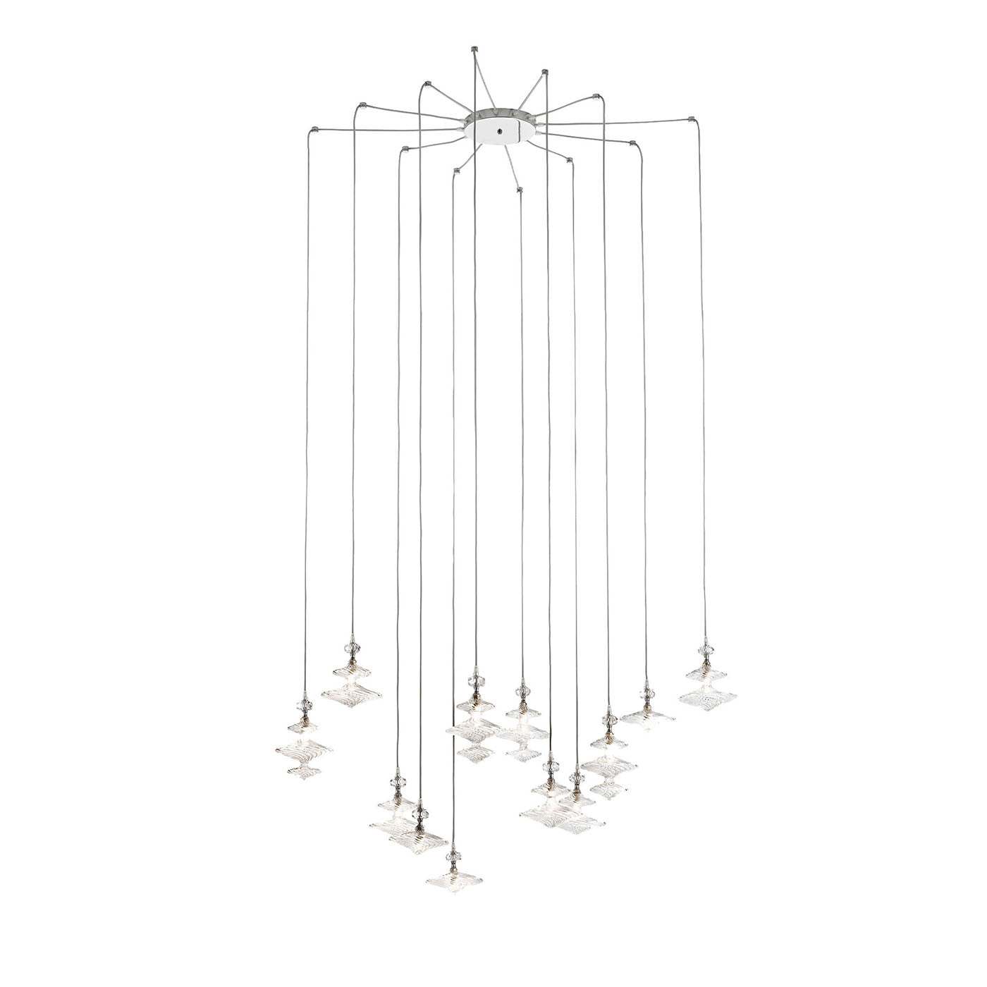 Glass Spinning Tops 12-Light Chandelier - Main view