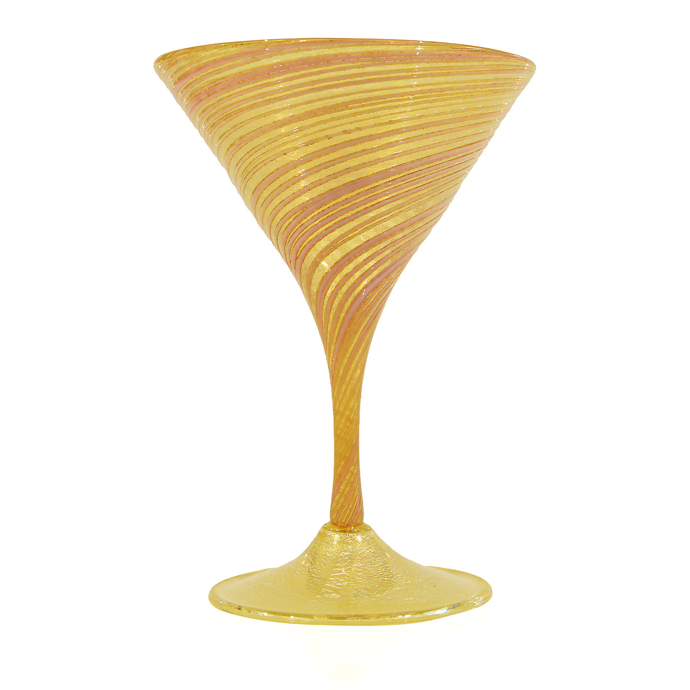 Bicchiere da Martini Laguna rosa e oro #4 - Vista principale