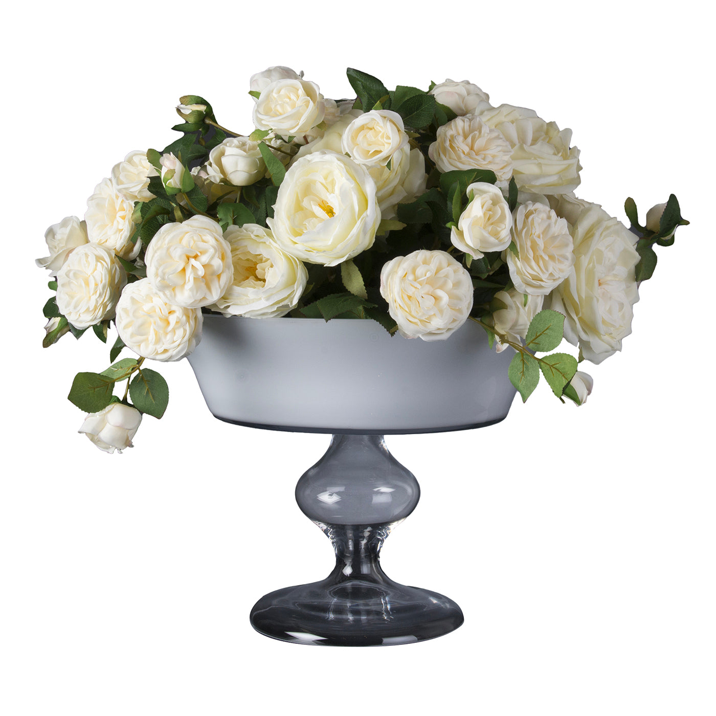 Composición floral de imitación de rosas Camilla con jarrón - Vista principal