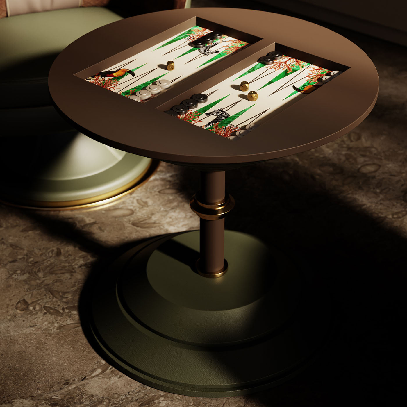Goemon Backgammon Tisch - Alternative Ansicht 1