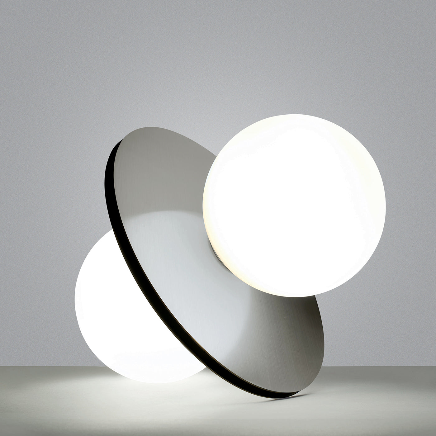 Twins Nickel Table Lamp by Michele Reginaldi - Alternative view 1