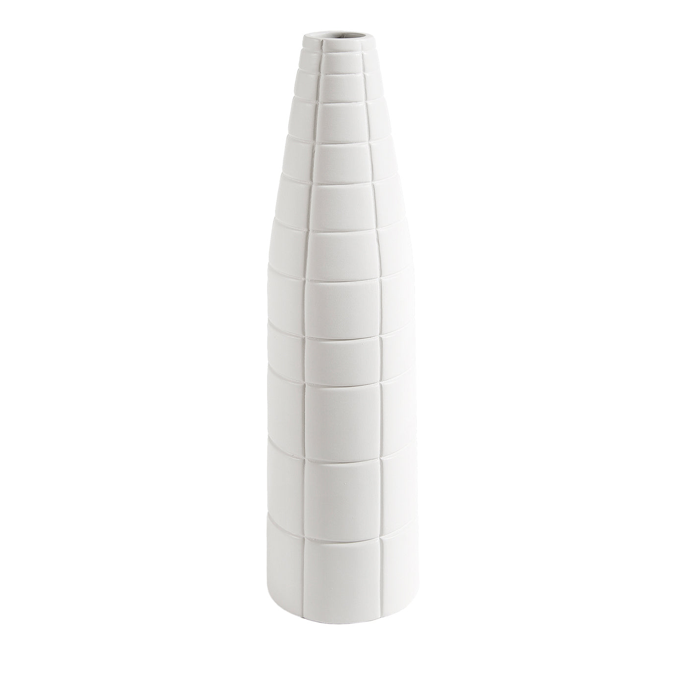 Rikuadra Weiße Keramik-Vase #4 - Hauptansicht