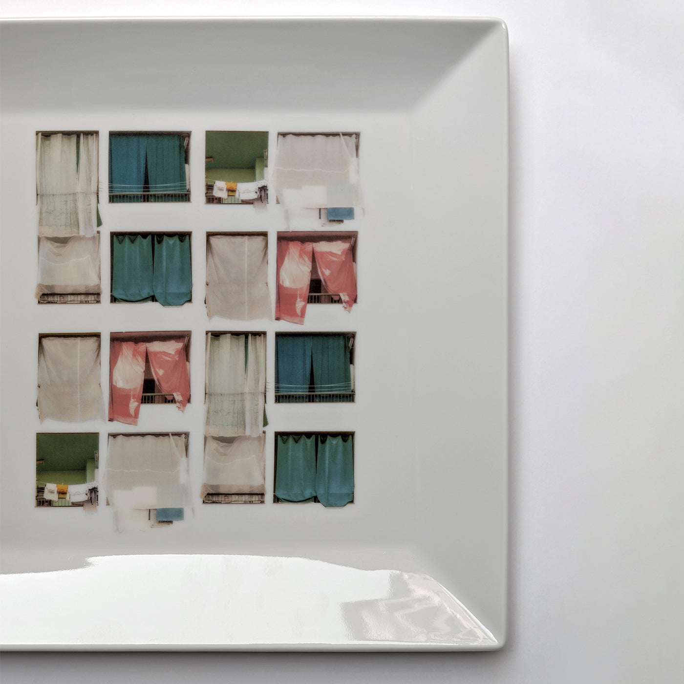 La Finestra Sul Cortile Videopoche grande quadrata in porcellana #1 - Vista alternativa 3