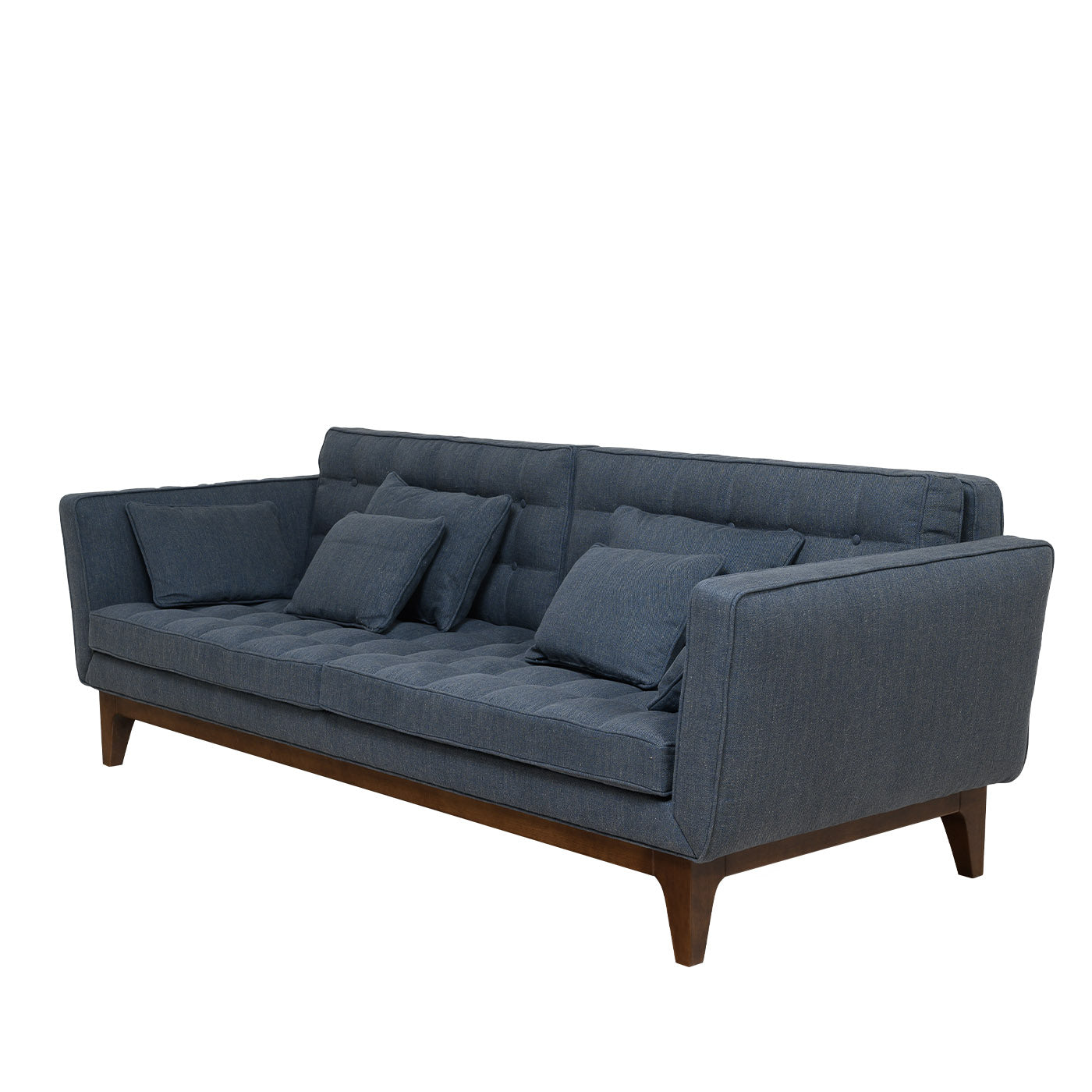Yvan 3-Seater Blue Sofa - Alternative view 4