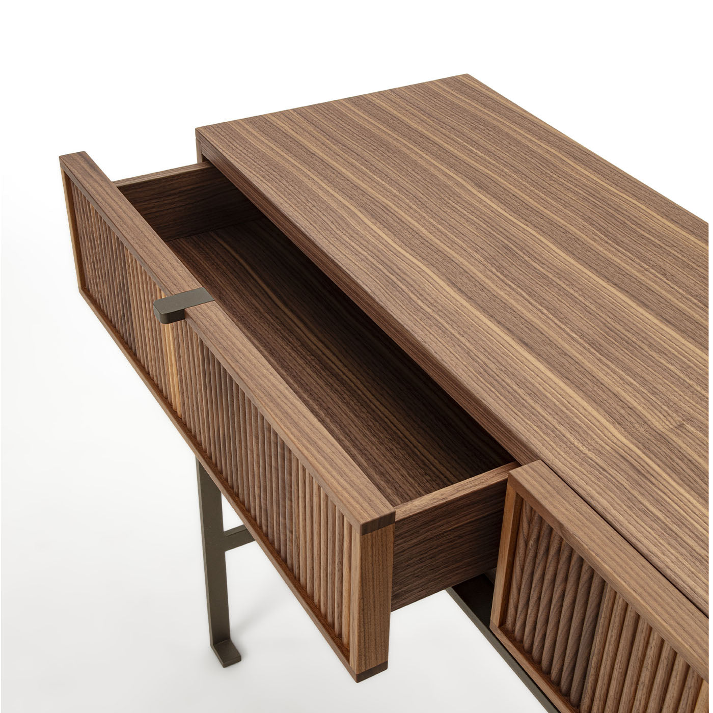 Tavolo consolle in legno di noce Melody Canaletto - Vista alternativa 3