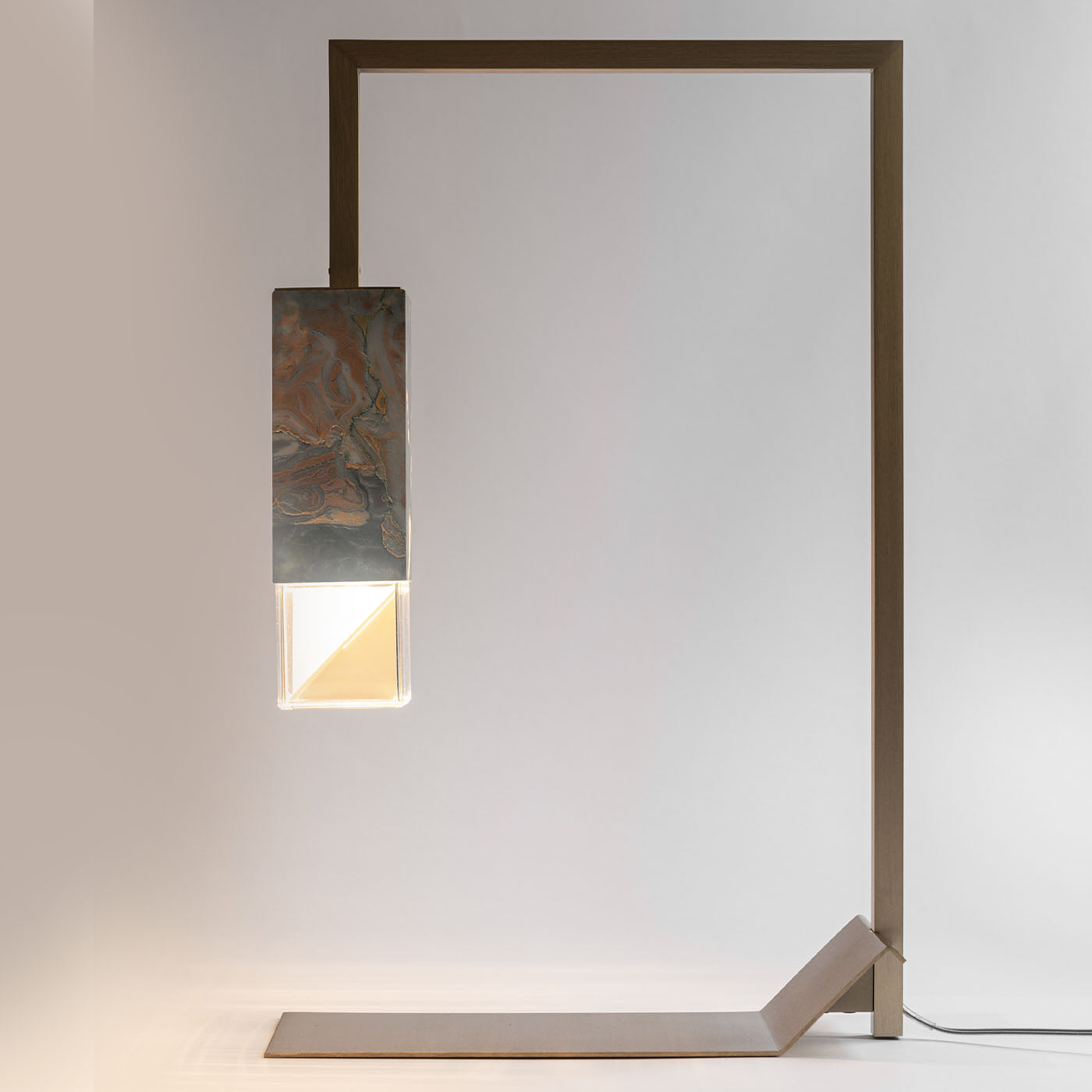 Lampe/Deux Lampe de table Arabescato Orobico en marbre RE 02 - Vue alternative 5