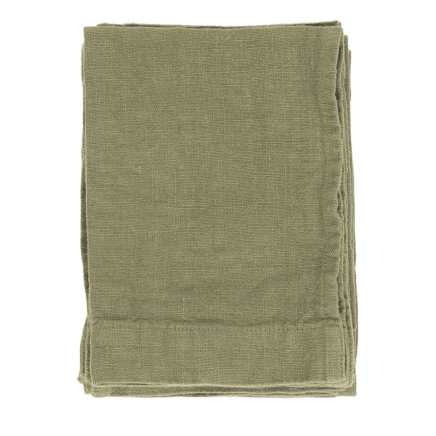 Set de 4 serviettes en lin menthe - Vue principale
