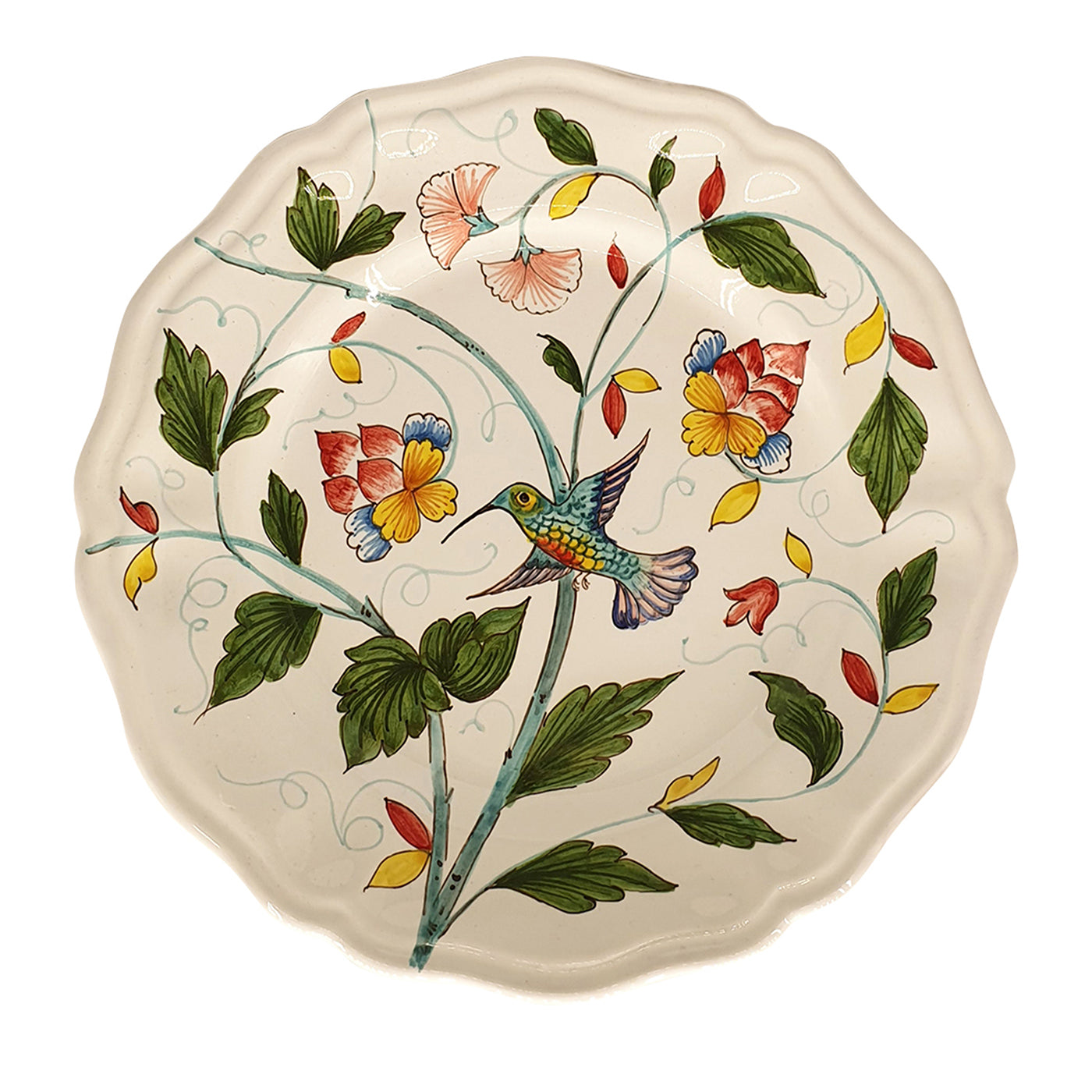 BIRDS Multicolor Dinner PLATE - Main view