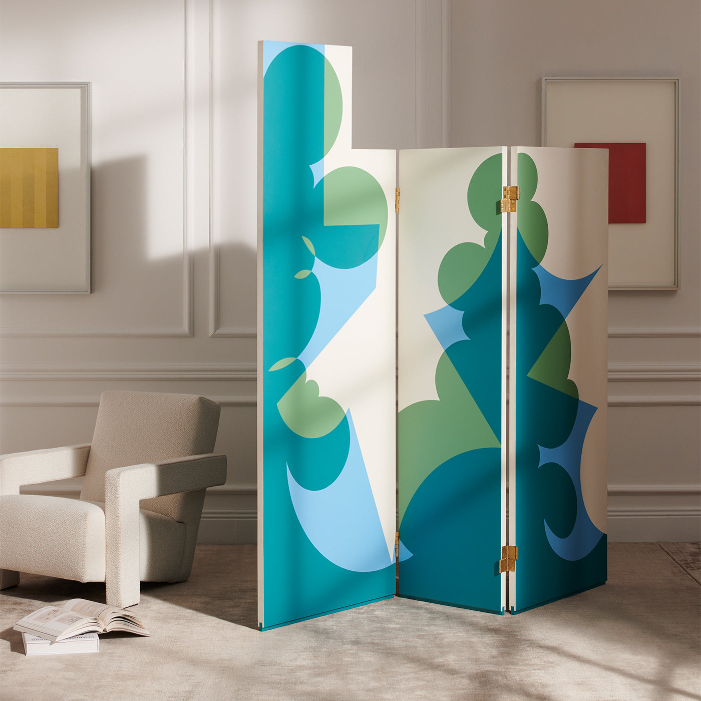 Balla Green & Blue Room Divider - Alternative view 1