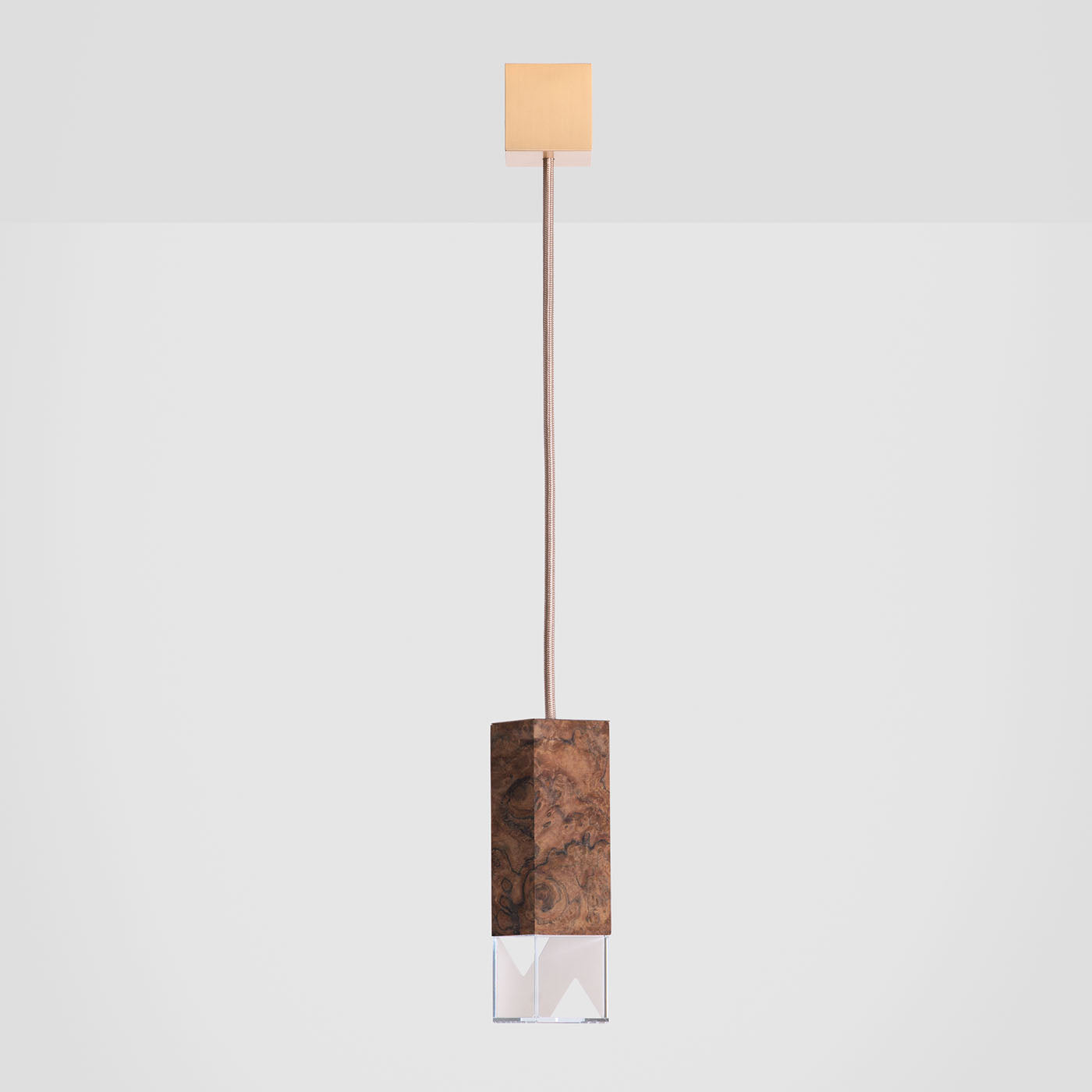 Lamp/One Walnut Burl Wood Pendant RE 02 - Alternative view 3