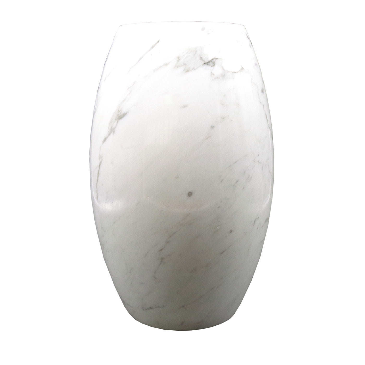 Modern 16 White Carrara Vase - Main view