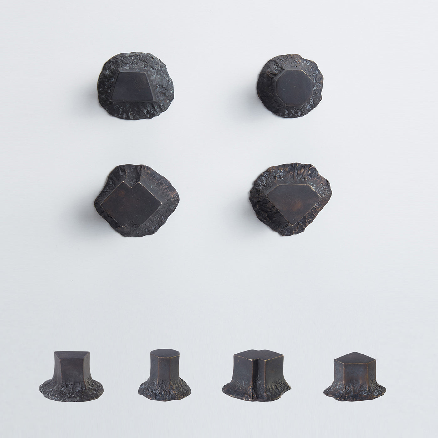 Solido Set of 4 Black Door Knobs #3 by Nicole Valenti - Alternative view 1