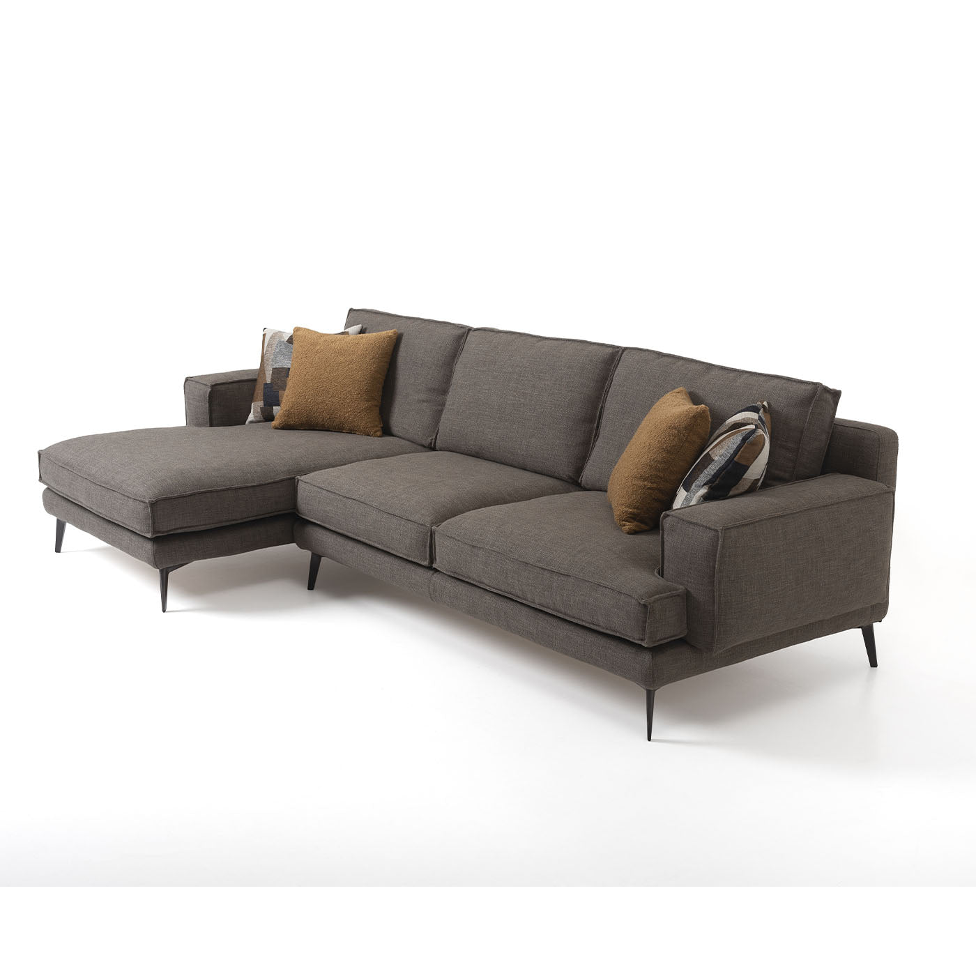 Space dark gray sofa with chaise longue - Alternative view 5