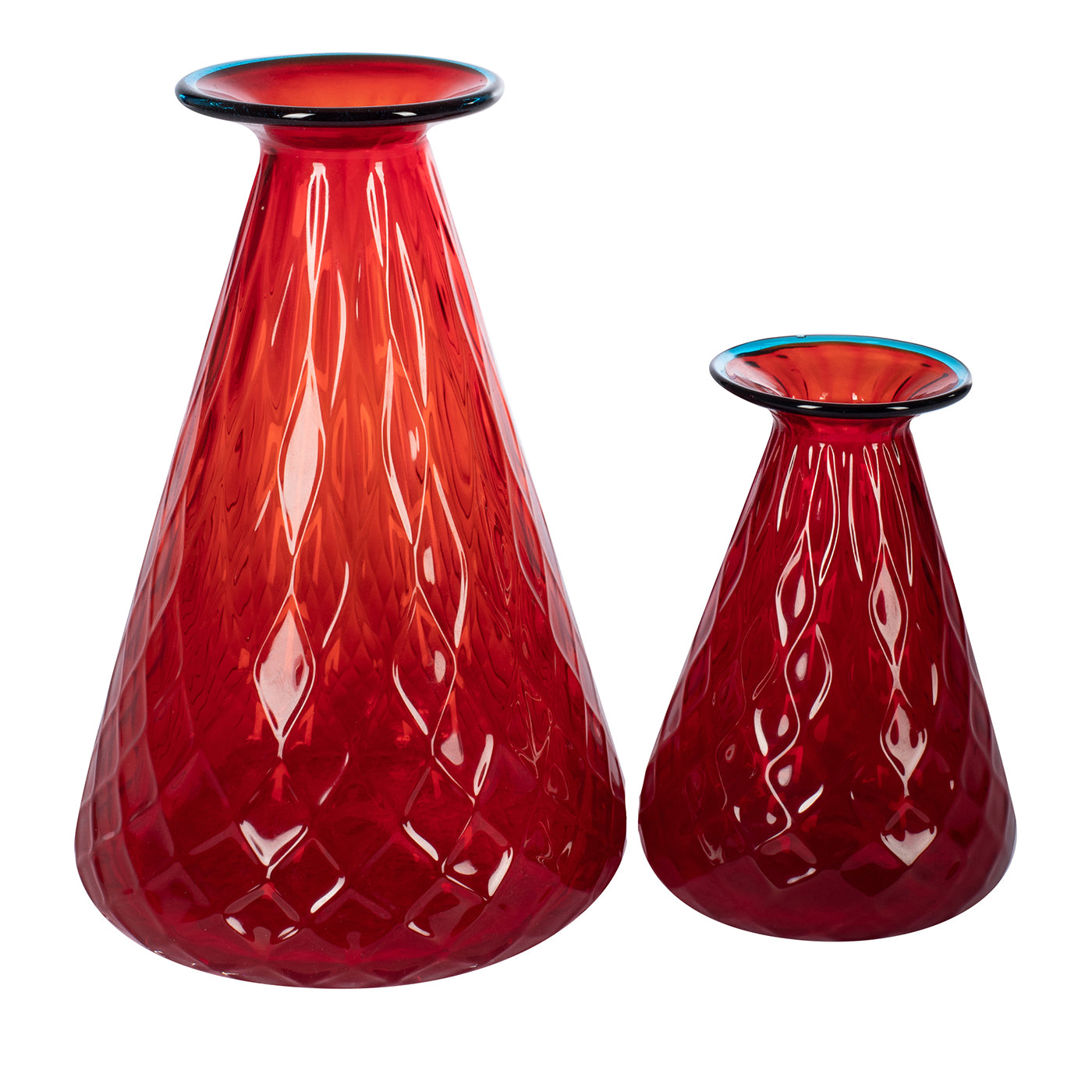 Balloton Set de 2 vases coniques rouges - Vue principale
