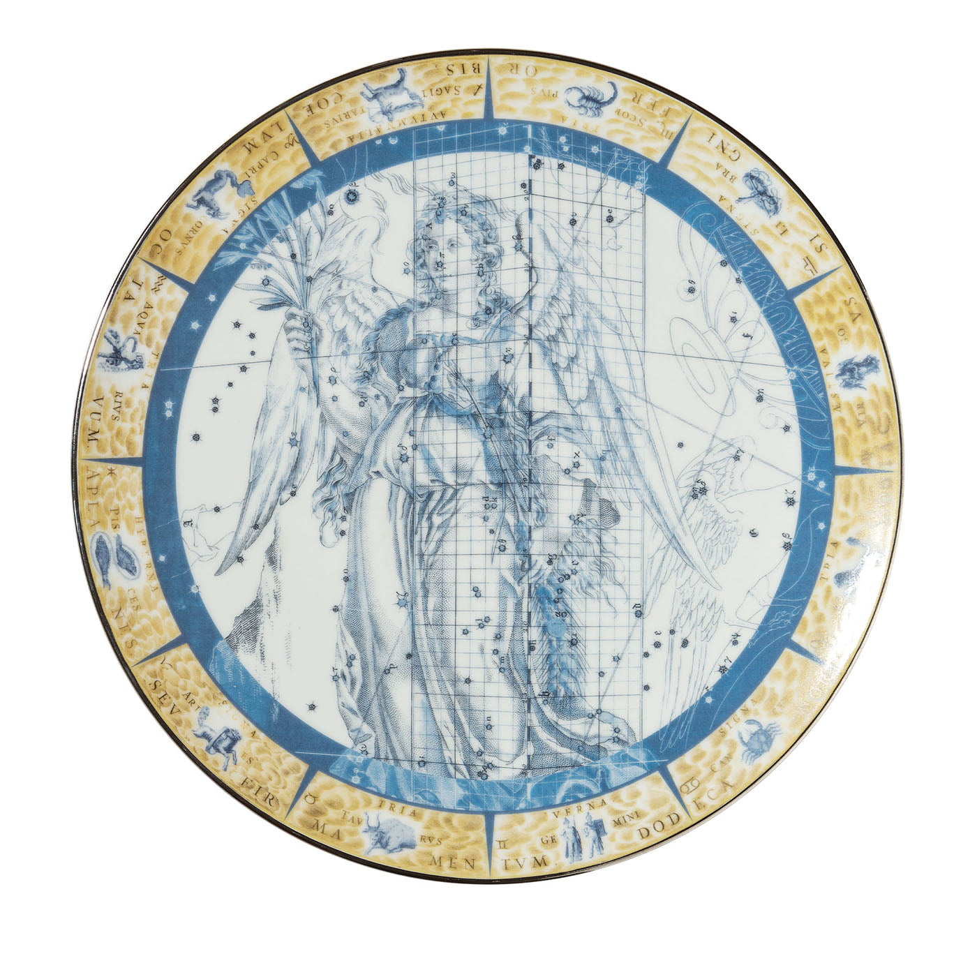 Assiette décorative en porcelaine Zodiacus Virgo - Vue principale