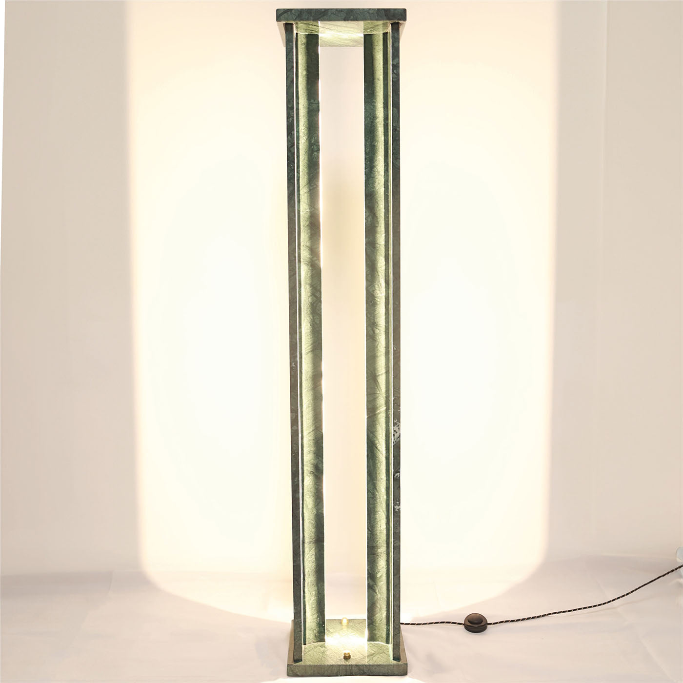 Green Guatemala Marble HEA High Floor Lamp by Michael Milesi - Alternative view 1