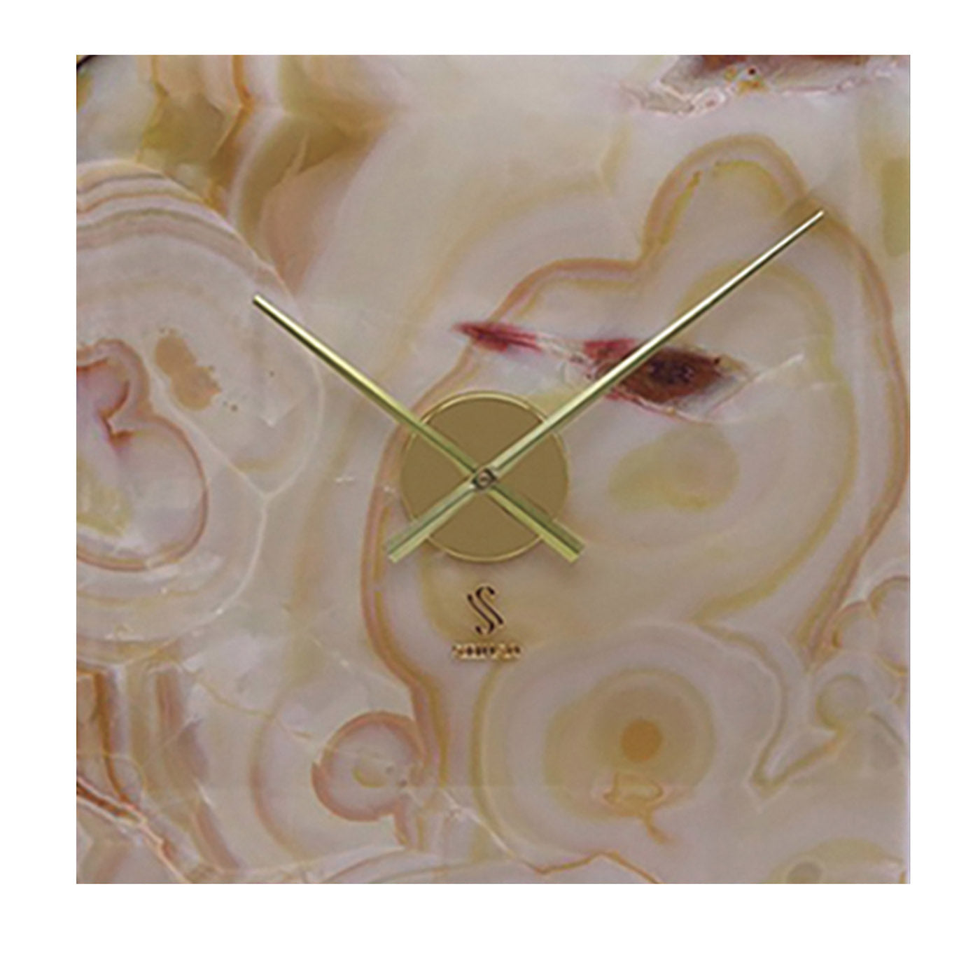 Reloj de pared cuadrado de ónice - Vista principal