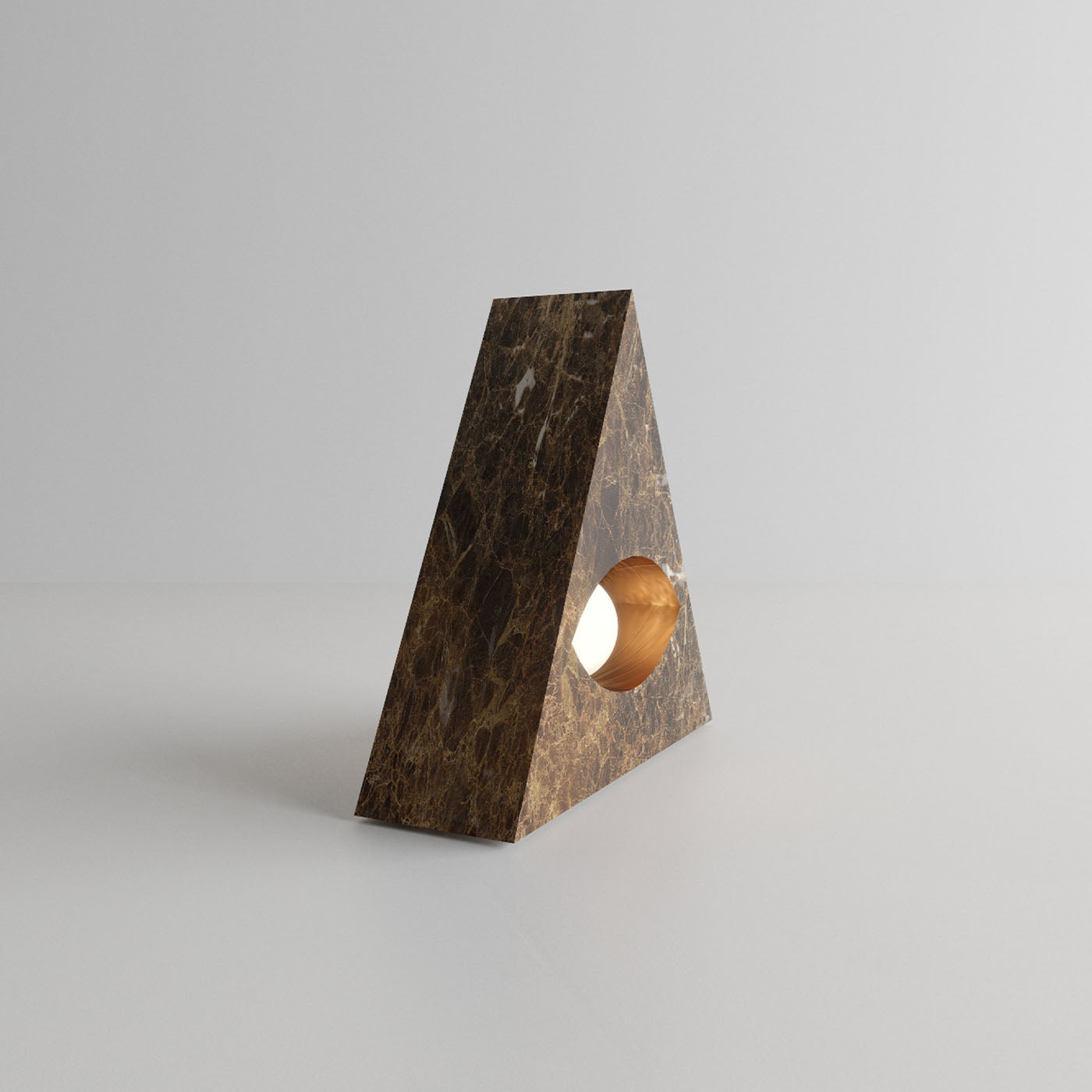 Eye Marble Sculpure Table Lamp by Sissy Daniele - Alternative view 1